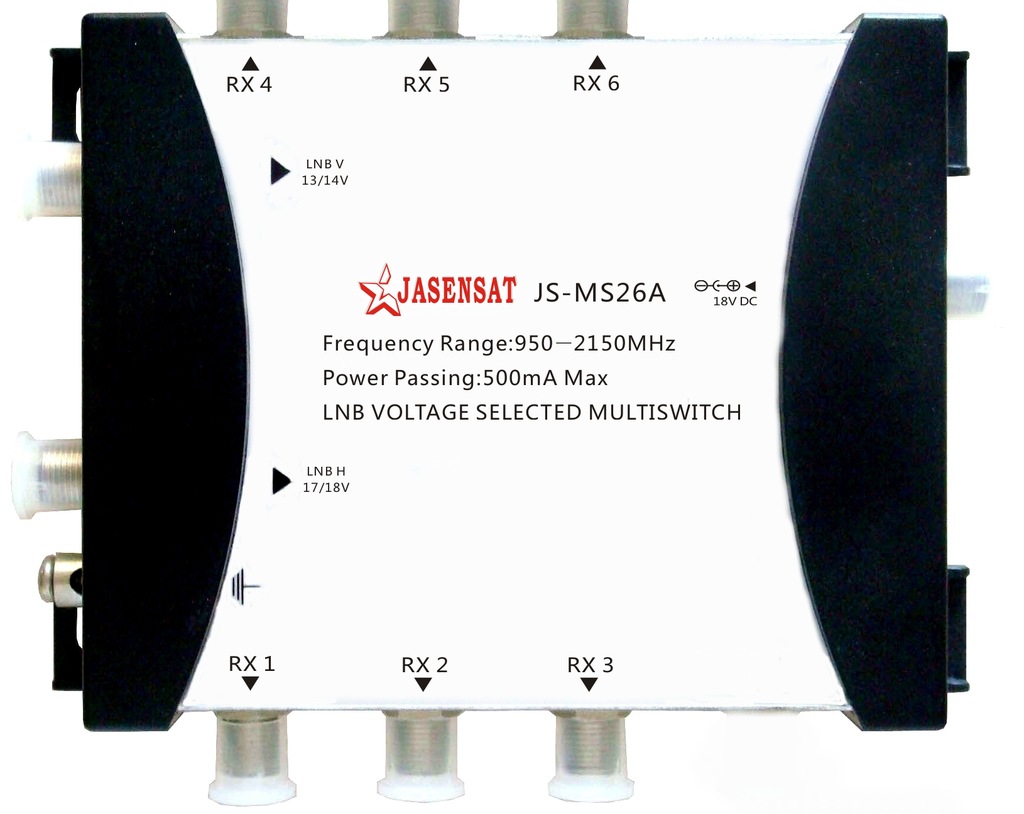 2*6 Satellite Multiswitch电视信号多路开关二进六出JS-MS26A