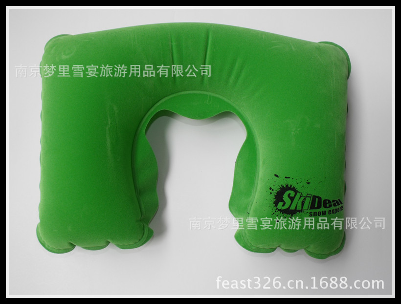 【工厂常年生产】充气pvc枕头  充气枕头  植绒充气枕|ms