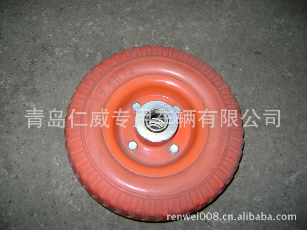 8*2.50-4寸发泡轮 PU轮子 免充气轮，小轮子，2.50-4聚氨酯轮