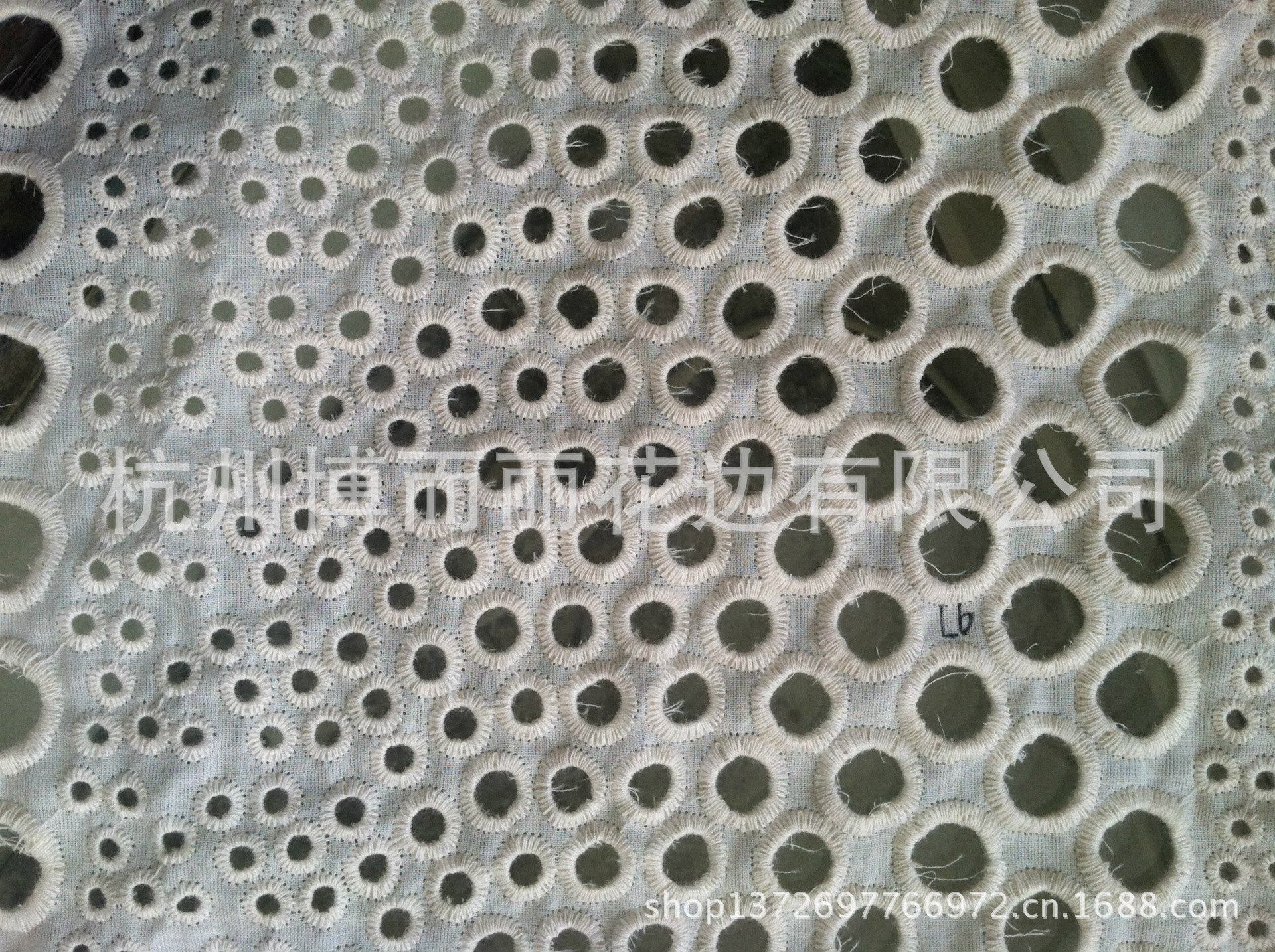 【新款上市】供应优质面料绣花布  棉布镂孔  水溶绣布料服装面料