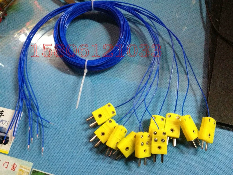 Профессиональный индивидуальный датчик K-типа с штепсельным термометром K-типа, линия/датчик температуры для 902C