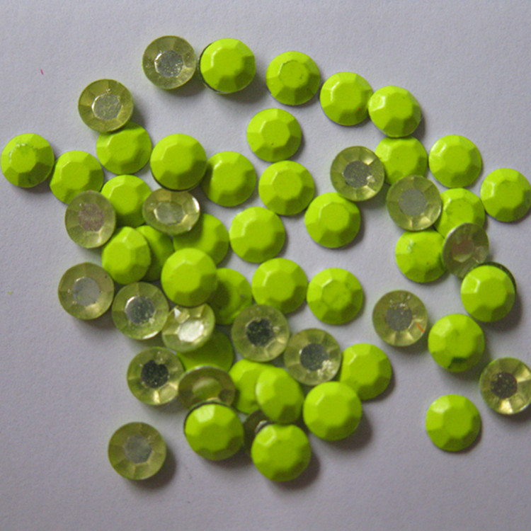 厂家现货直销荧光八角片  荧光果绿八角片 4mm仿进口荧光烫片