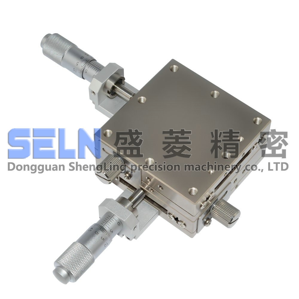 供应 新品60*60 XY轴LBY60-C直线滚珠型轴承钢手动微调架位移平台