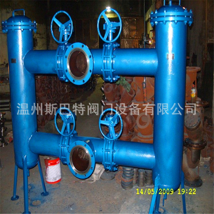 供应温州斯巴特碳钢双联过滤器 SSL型过滤器 双大桶不锈钢过滤器