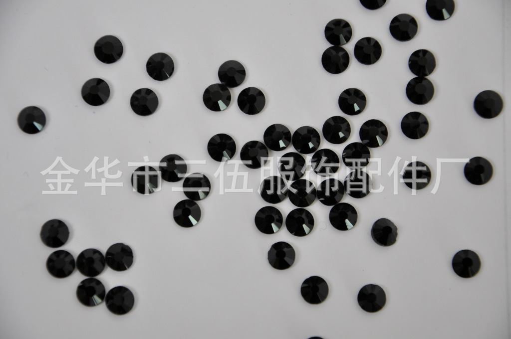 烫钻批发 烫画环保烫钻 环保无铅钻 10#16#20#新双面环保黑钻