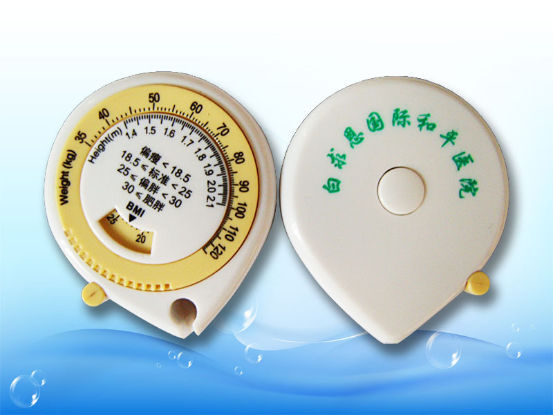 广告礼品尺 BMI健康卷尺 尺带 水滴形BMI卷尺 心形卷尺厂家批发