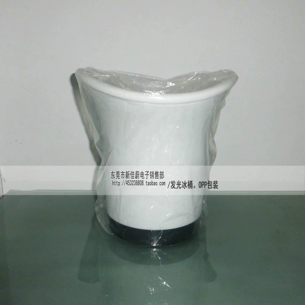 Утолщенное ведро льда СИД ведра льда двух-слоя светящее/ведро льда Адвокатуры/напечатало картину ЛОГОТИПА