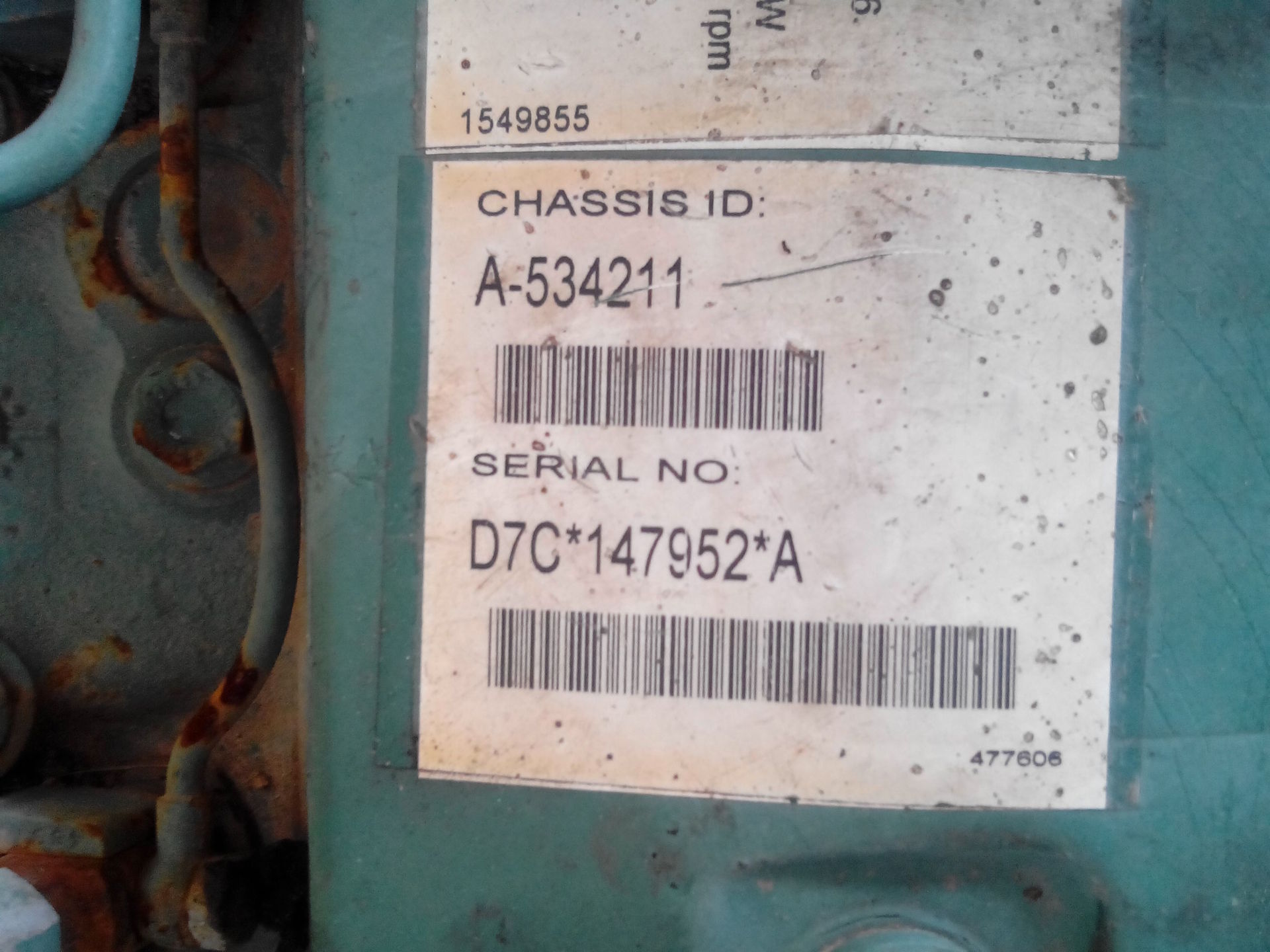 供应沃尔沃发动机D7C*147952*A二手柴油发动机总成