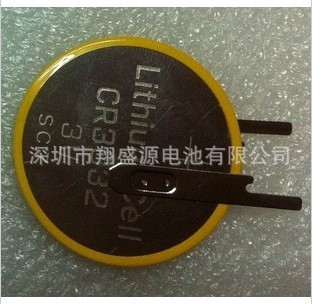 现货翔盛源CR3032大直径纽扣电池立式脚可安图脚距