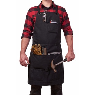 Amazon cross-border men's Denim apron custom logo restaurant barbecue tools work clothes apron wholesale custom