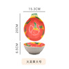 New Chinese -style home tide -style avocado fruit radish shape Frying vegetables irregular fruit salad dish dish ceramics