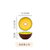 New Chinese -style home tide -style avocado fruit radish shape Frying vegetables irregular fruit salad dish dish ceramics