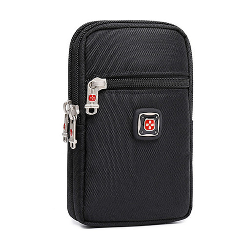 Swiss Army Knife Men's Outdoor Mobile Phone Bag with Belt 5.7-inch 6.5-inch Waist Bag Men's Belt Casual Small Pocket Bag