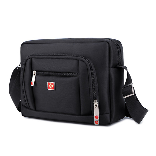 Swiss Army Knife Shoulder Bag Men's Crossbody Bag Waterproof Oxford Cloth Bag Backpack Trendy Korean Style Casual Business Shoulder Bag Small Bag