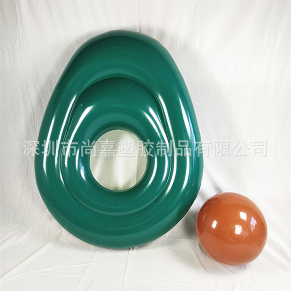 Factory ready wholesale PVC inflatable avocado float PVC rainbow…