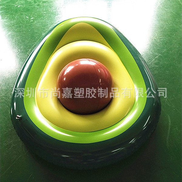 Factory ready wholesale PVC inflatable avocado float PVC rainbow…
