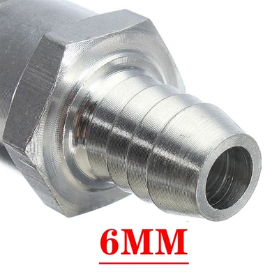 Automotive Aluminum Alloy Gasoline and Diesel Fuel Pipe Fuel Check Valve 6mm 8mm 10mm 12mm Fuel Pipe Diesel Engine (Tubing) - 6mm