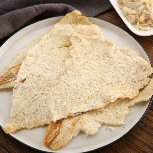 Cod fillets 500g, dried fish slices, roasted fish slices, ready-to-eat seafood, carbonized snacks, suitable for pregnant women, children, office snacks