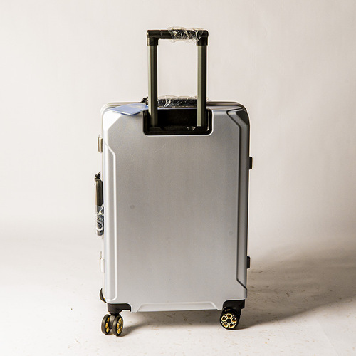 Elegance On the Go New Aluminum Frame Rolling Suitcase with Logo Unit, High Cost-Performance, Stylish, Wedding Red Leather Suitcase