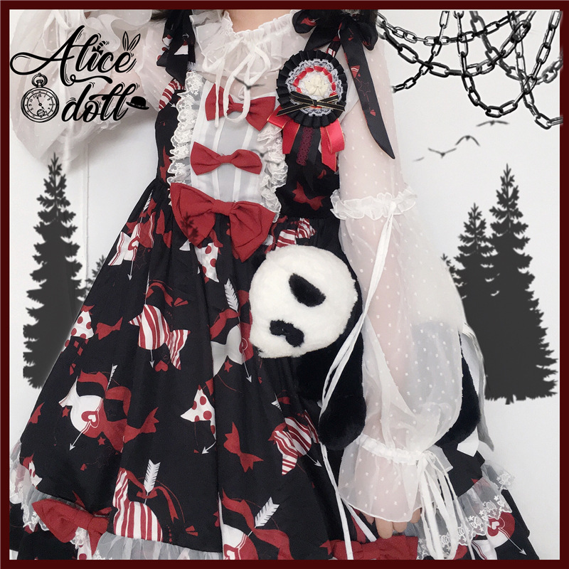 alice doll原创LOLITA【糖果甜心射手】 洛丽塔日系印花jsk连衣裙