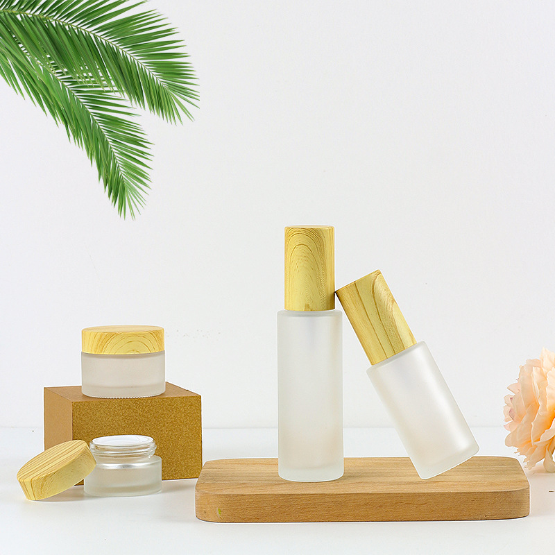 厂家化妆品分装瓶按压乳液精华包装瓶旅行喷雾瓶蒙砂膏霜玻璃瓶子