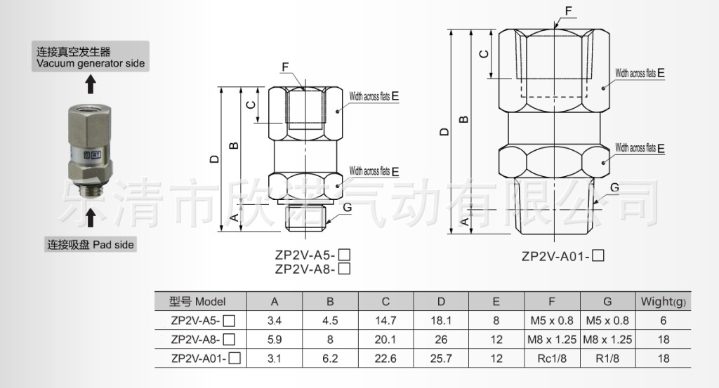火爆畅销 真空安全阀 ZP2V-A5-03\/05\/07