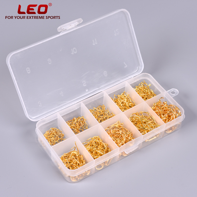 27072 [gold · boxed tube Fu isini mixed pack] 3#12# 600 PCs fishing gear with holes