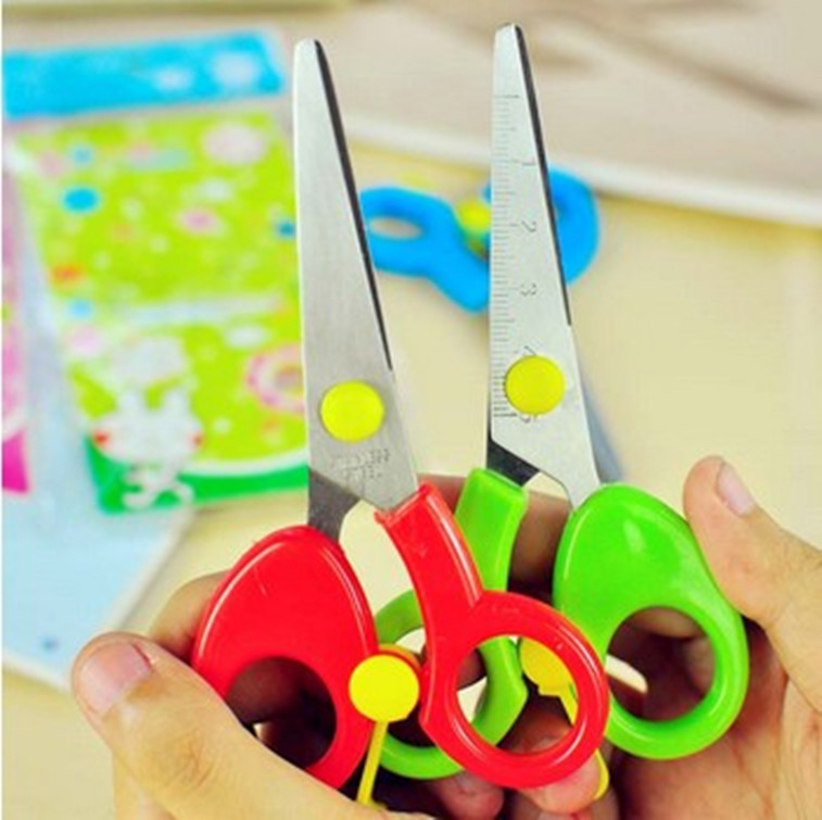 Office scissors multi-function children student security scissors DIY manual make paper-cut Art Designer scissors