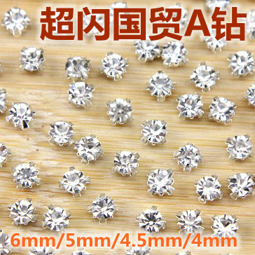 diy manual Hairdressing Rhinestone parts Decorative drill Sew Glass Claws drilling Wedding dress Wedding shoes Czech Republic International Trade Catch drill