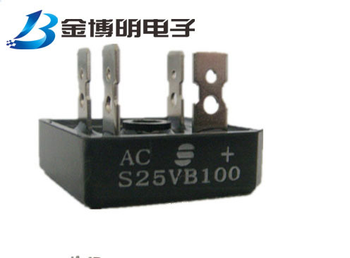 供应SEP桥式整流器S25VB100方桥25A1000V黑色塑封外壳逆变焊机