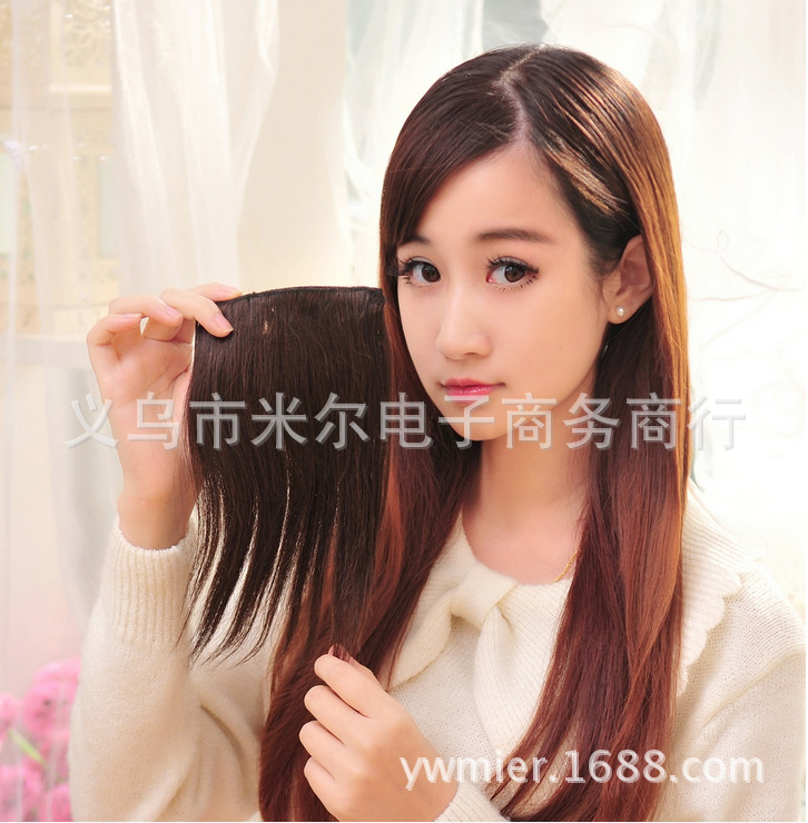 兩側增發 免定位燙 真人發機製接髮片頭簾補發1