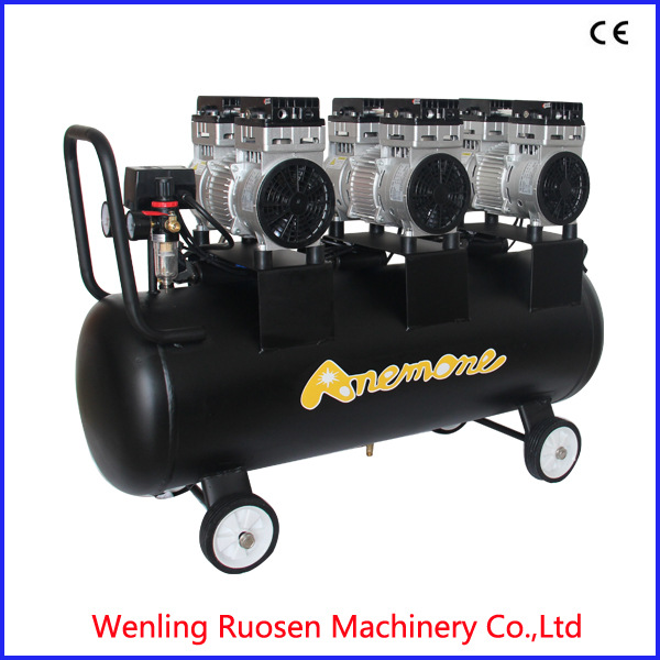 牙科椅一拖六无油空压机