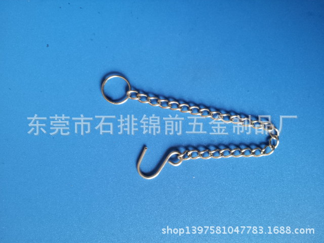 加工不锈钢304链条 不锈钢小链条 不锈钢挂钩链 规格1.0*12cm