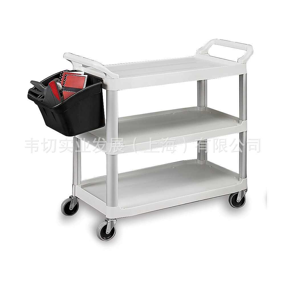 Rubbermaid FG409100 三层多用途推车(乳白色)