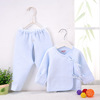 Demi-season children's cotton set suitable for men and women, keep warm underwear, 0-1 years
