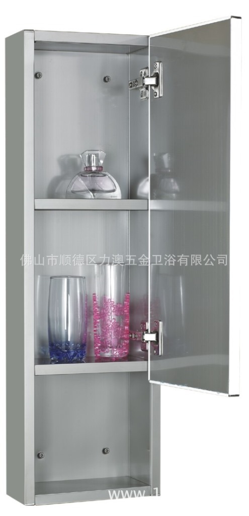 supply high quality Stainless steel Bathroom cabinet Sanitary Ware three layers Locker Small practical home decoration Mirror cabinet