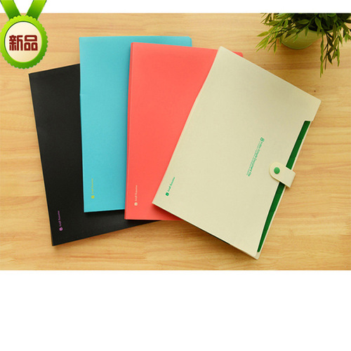 Korean stationery 8-fold folder A4 folder PP file storage folder test paper classification accordion bag wholesale