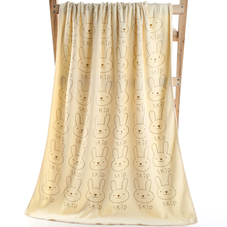 Мультяшное мягкое банное полотенце 70×140 см, 400 г, утолщённое плюшевое
