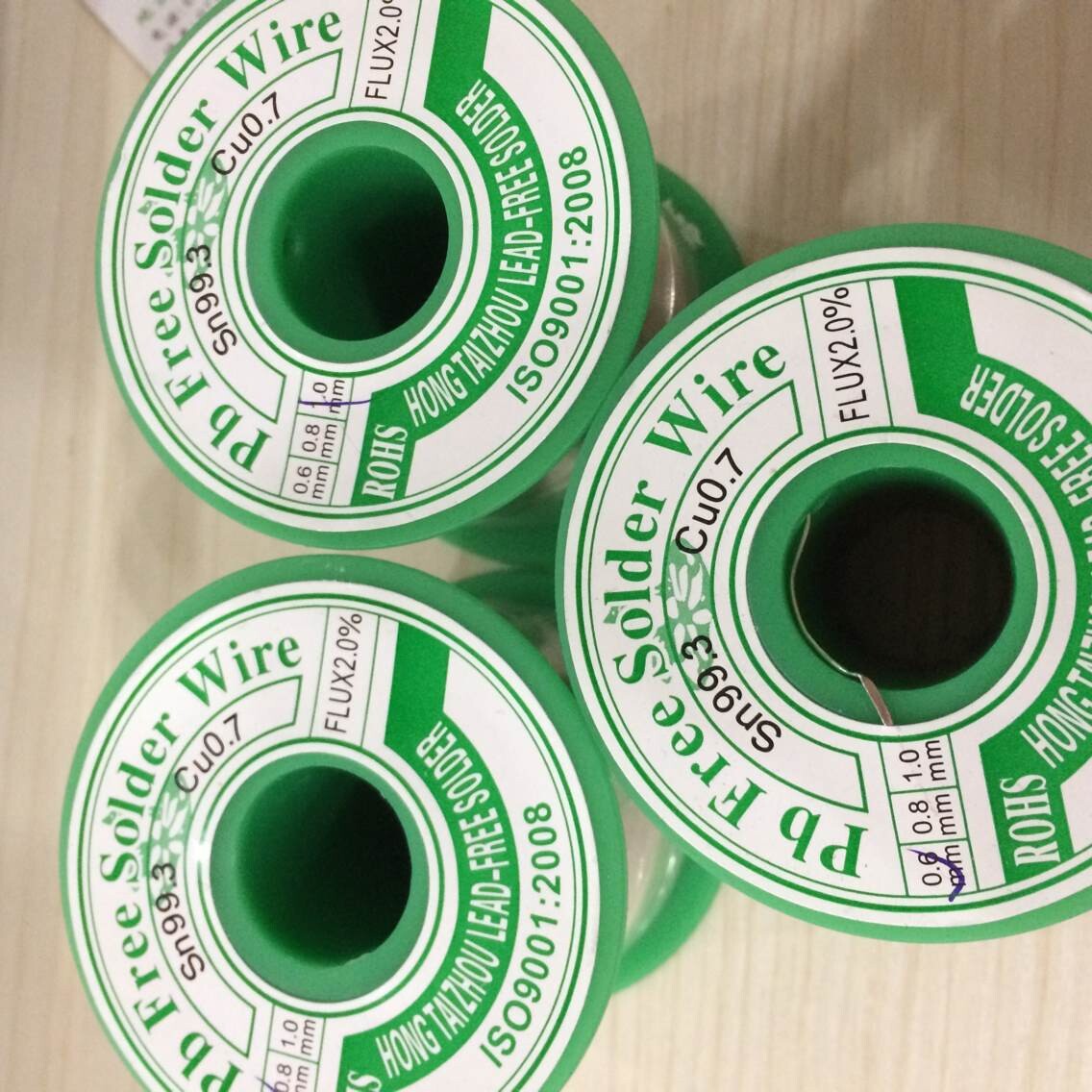 正品原装荷花无铅锡线无铅锡丝焊锡线焊锡丝500g 0.6 0.8 1.0