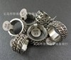 Domineering titanium steel men's ultra -wide ring double -row chain rotating ring index finger thumb