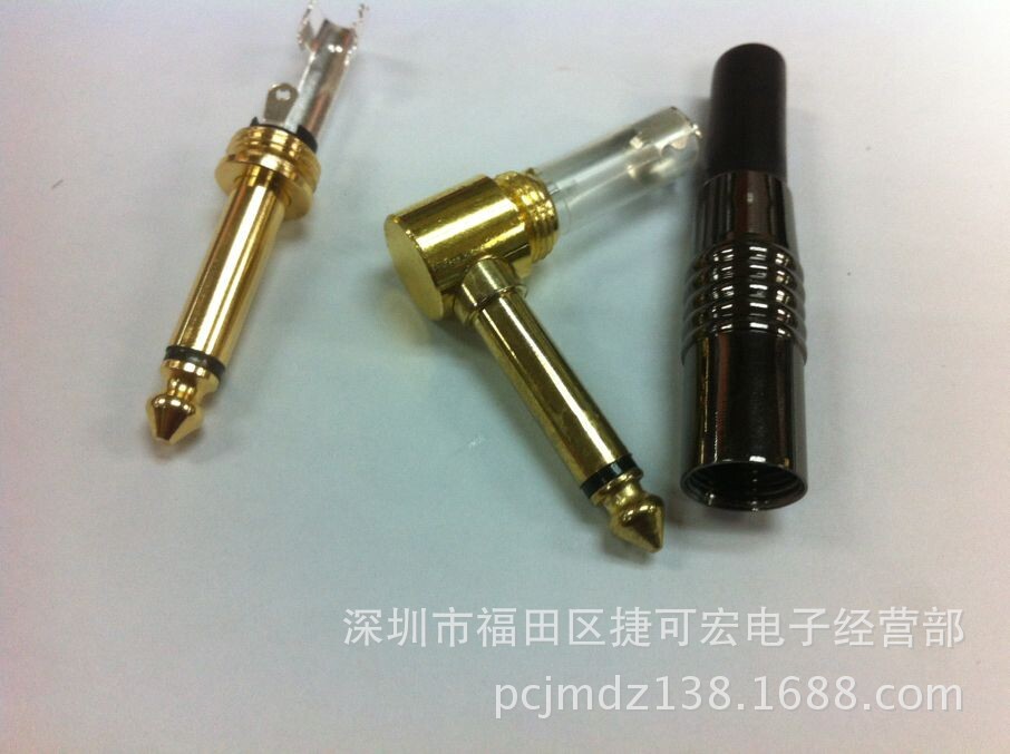 6.35直头 6.3音频头 6.35接线