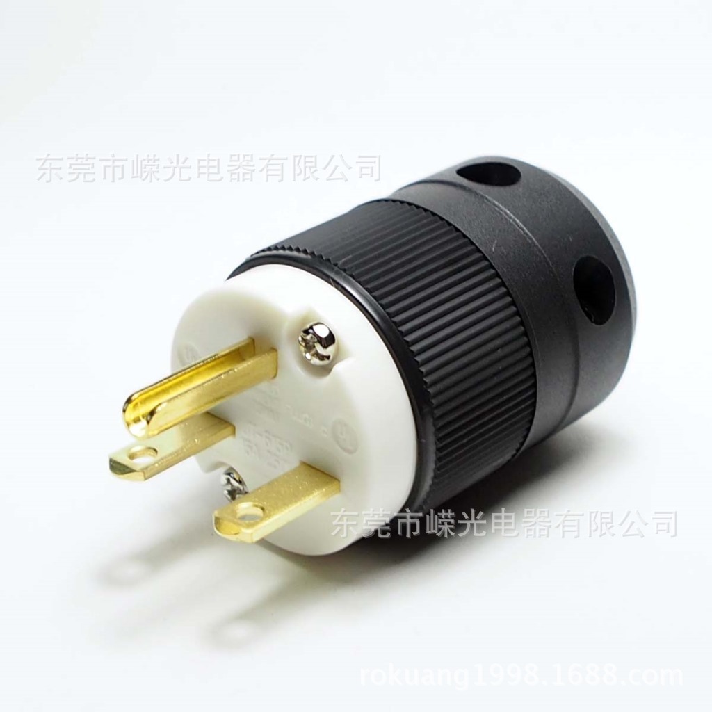 JT-615P NEMA直插插头 6-15P 美规工业插头 UL接线插头