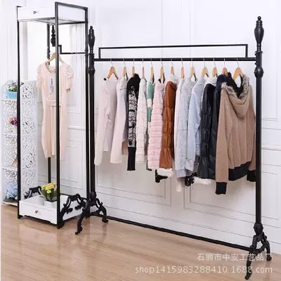 高等服装架铁艺婚纱架落地架服装展示架中岛架专卖店服装架服饰