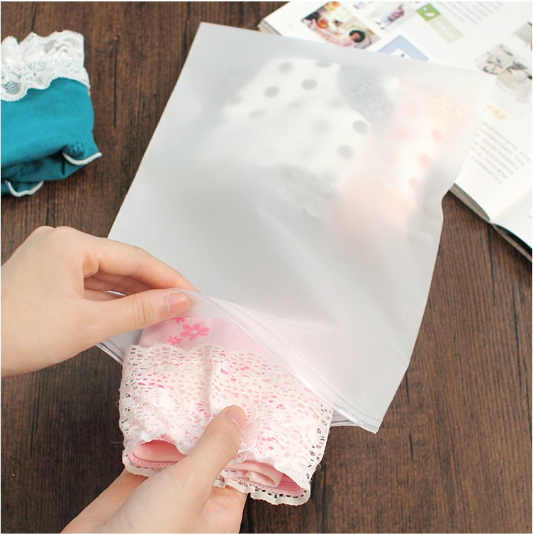 Korean Translucent Waterproof Underwear Clothing Finishing Ziplock Bag Wholesale Nihaojewelry display picture 17