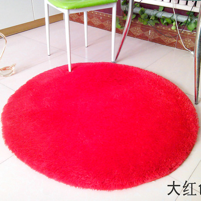 地毯库存批发 卧室地毯丝毛圆形客厅地垫走廊竹藤转椅垫电脑椅垫|ms