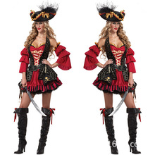 2016新款狂欢节服装 女海盗贵妇装 角色扮演舞台表演服 女巫装