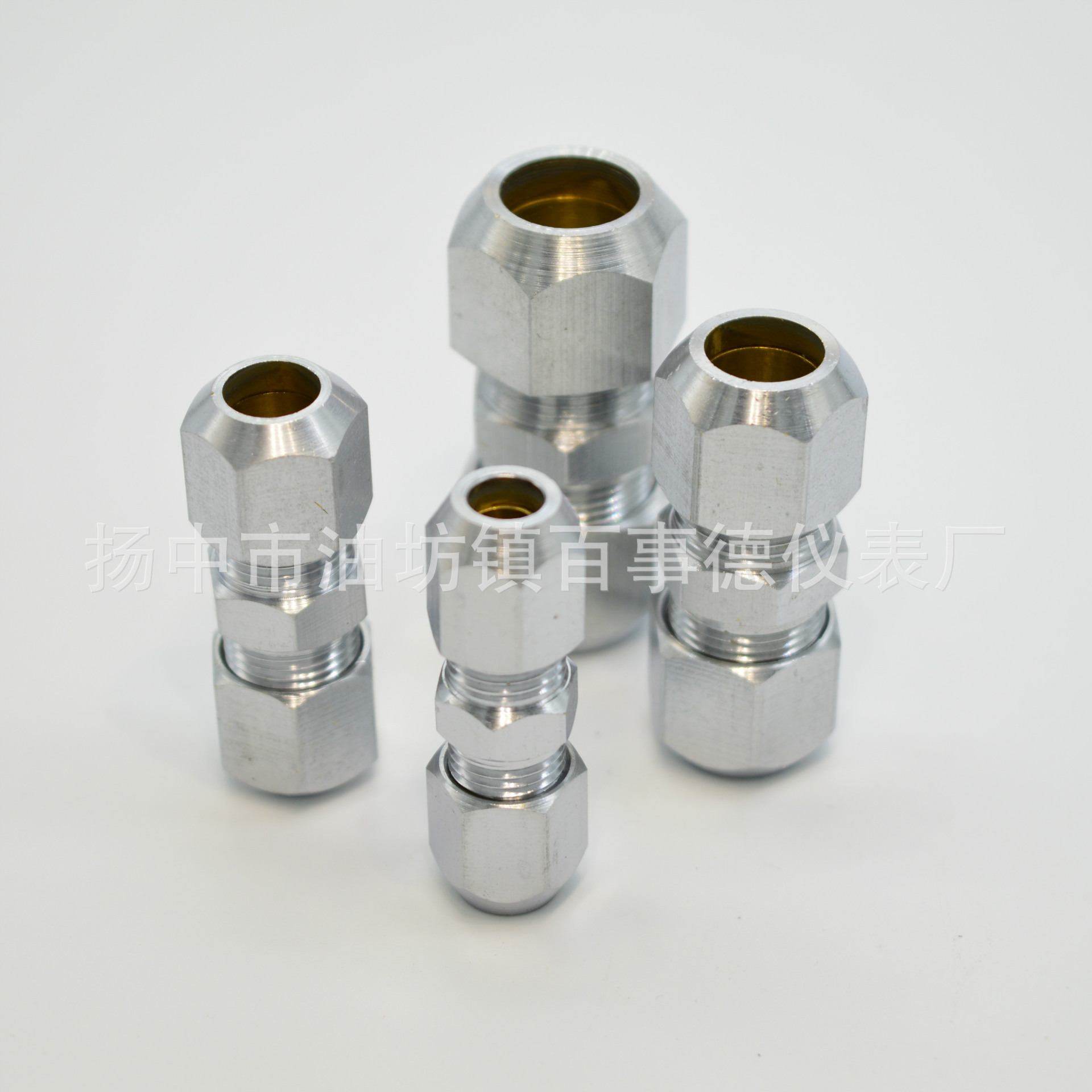 厂家批发 黄铜DN12mm卡箍式直通中间黄铜卡套接头