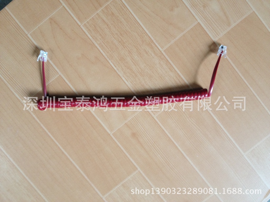 厂家专业生产电话线 专供出口电话 电话弹簧线