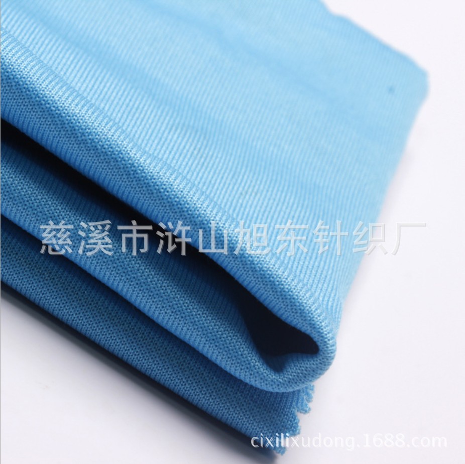 供应100D乱三路 全涤针织服装面料 服装里布里料 丝盖棉双面布