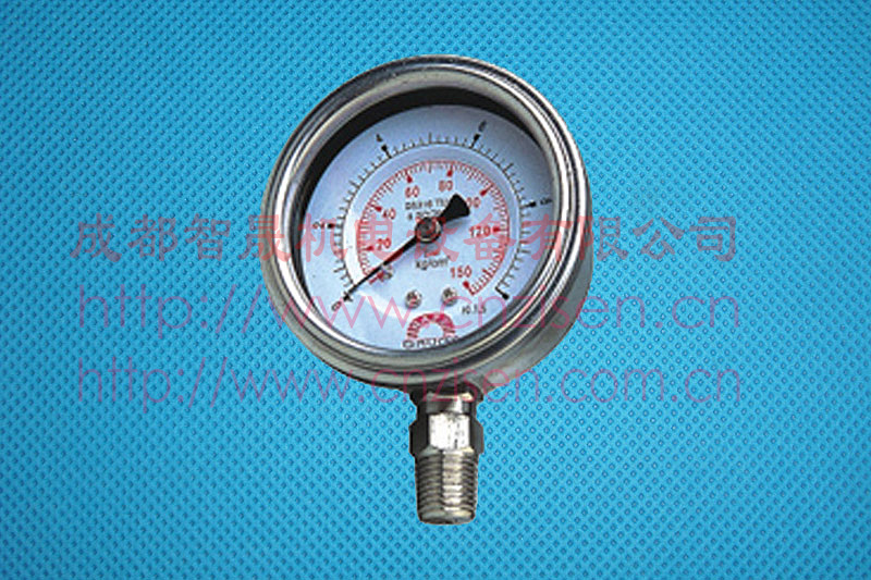 台湾华记全不锈钢压力表，充油压力表，精确 耐用safe隔膜压力表